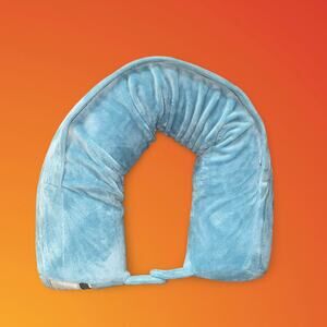 High Sierra Travel Neck Pillow Washable Fleece Ergonomic Flexible Support Blue